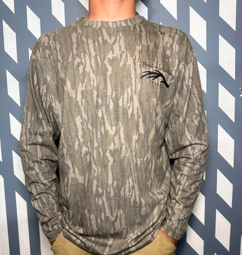 Broken Antler Hat Co.- Broken Antler Long Sleeve Shirt Camo
