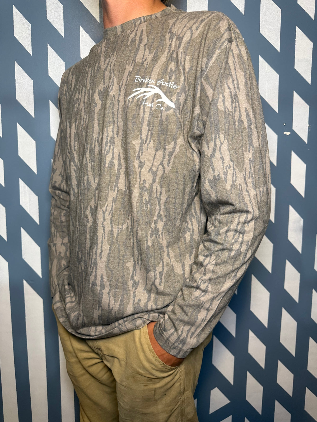 Broken Antler Hat Co.- Broken Antler Long Sleeve Shirt Camo