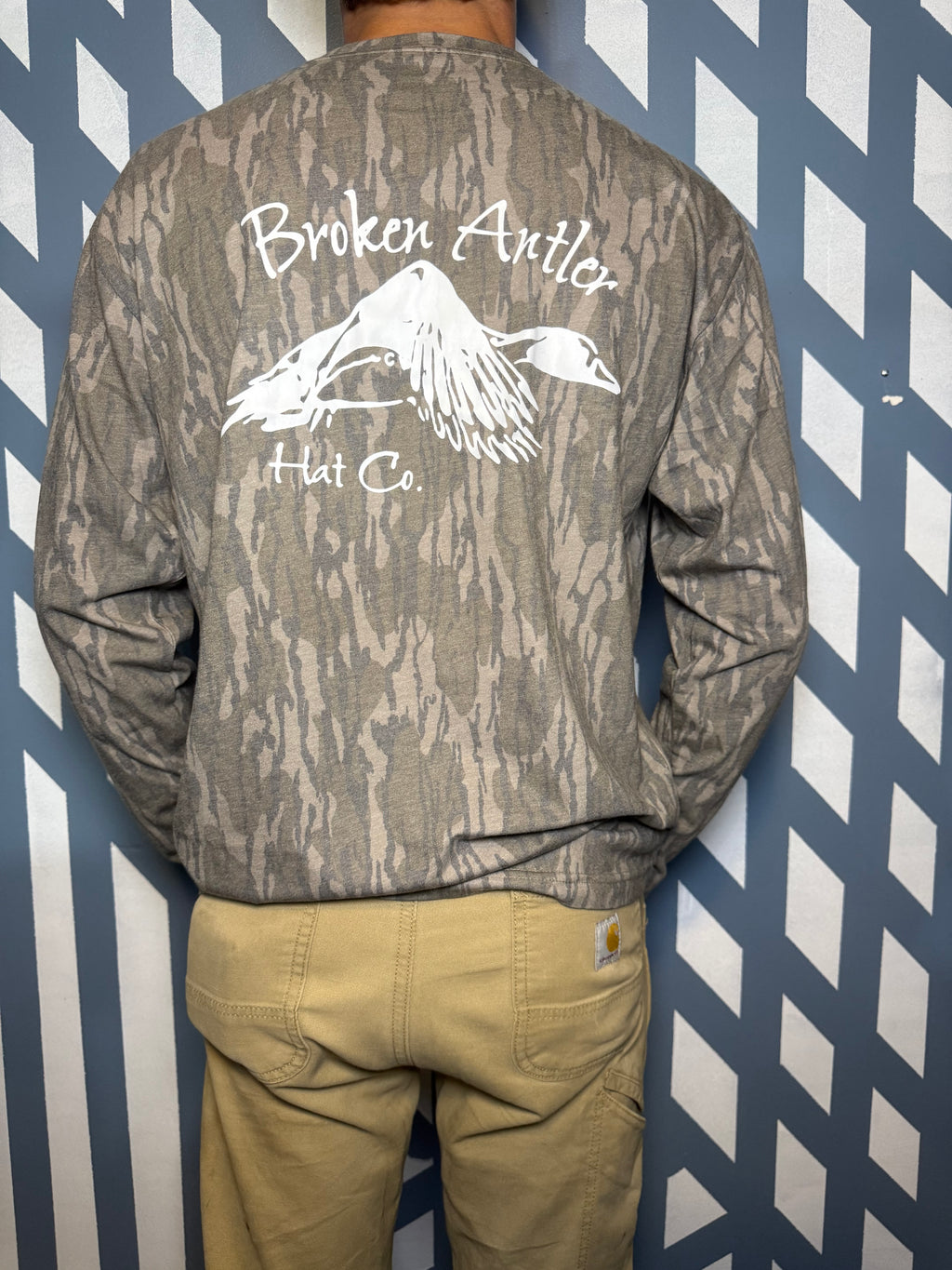 Broken Antler Hat Co.- Broken Antler Long Sleeve Shirt Camo